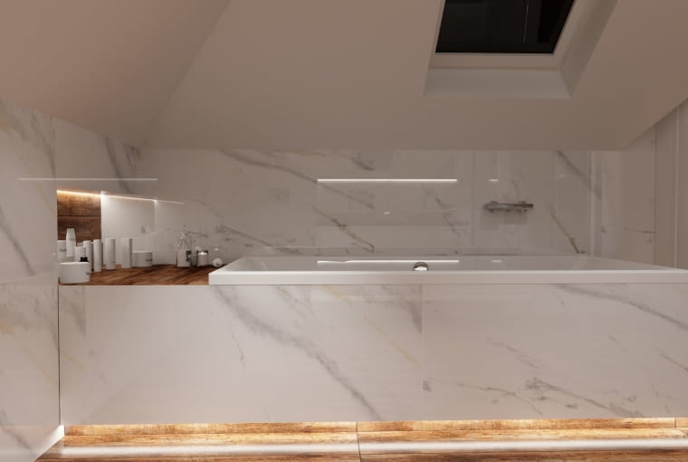 Łazienka na poddaszu