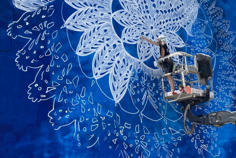 Mural NeSpoon w Patras (Grecja)