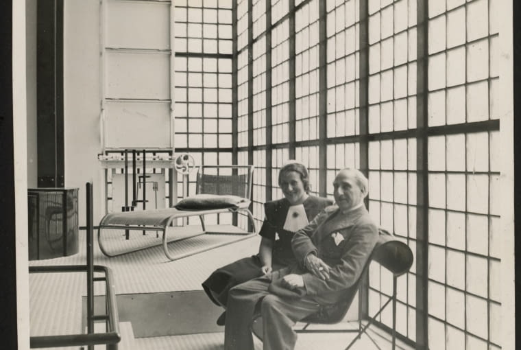 Helena Syrkus i Pierre Chareau w Maison de Verre, lata 30. XX w.