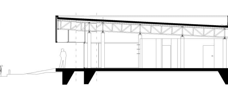 Pawilon stacji paliw w Sierczy koło Wieliczki. Proj. Group_A Architects