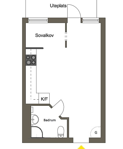 Kawalerka w Huddinge - 31 m kw. kawalerka, wygodna kawalerka, małe mieszkanie, jak urządzić mieszkanie, jak urządzić kawalerkę?, jak urządzić małe mieszkanie