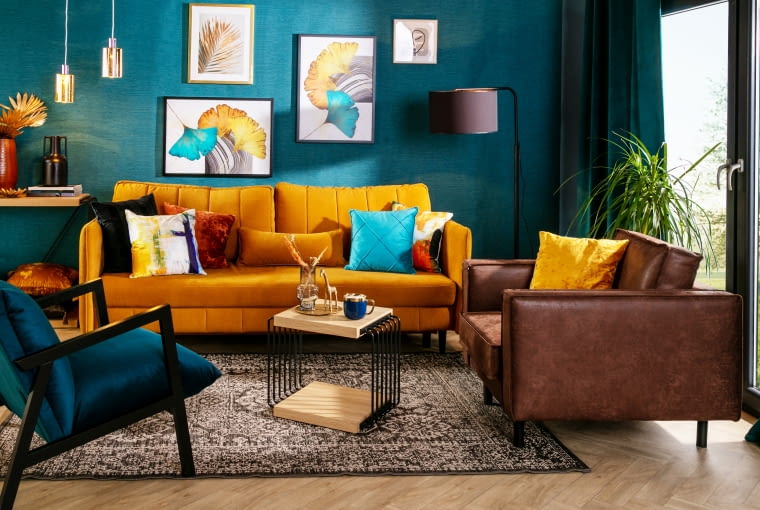 Kolorowe tekstylia - odświeżamy aranżację