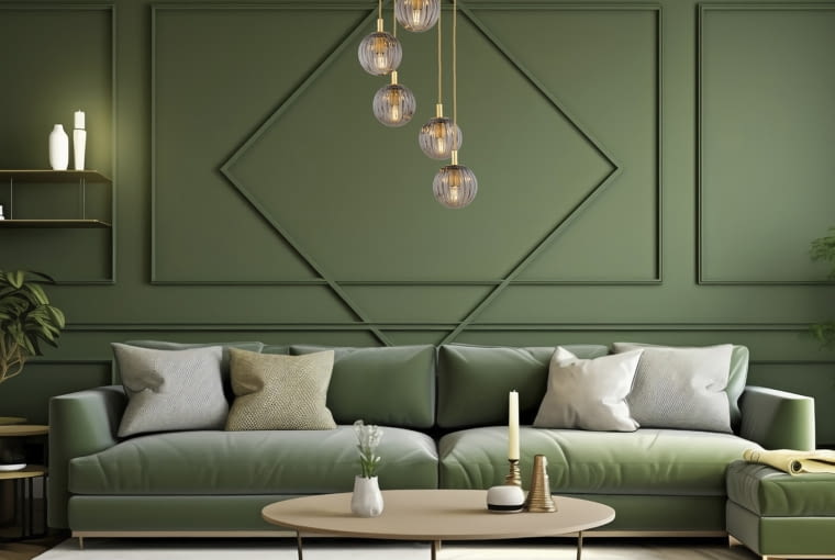 Pięć dymionych kloszy lampy Paloma 2185 na złotych przewodach działa jak biżuteria – rozświetla wnętrze i dodaje mu lekko luksusowego efektu modern glam. sklep. argon-lampy.pl