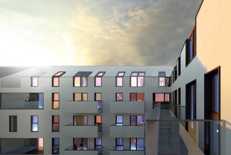 Nowy blok przy ul. Dzwonniczej w Warszawie