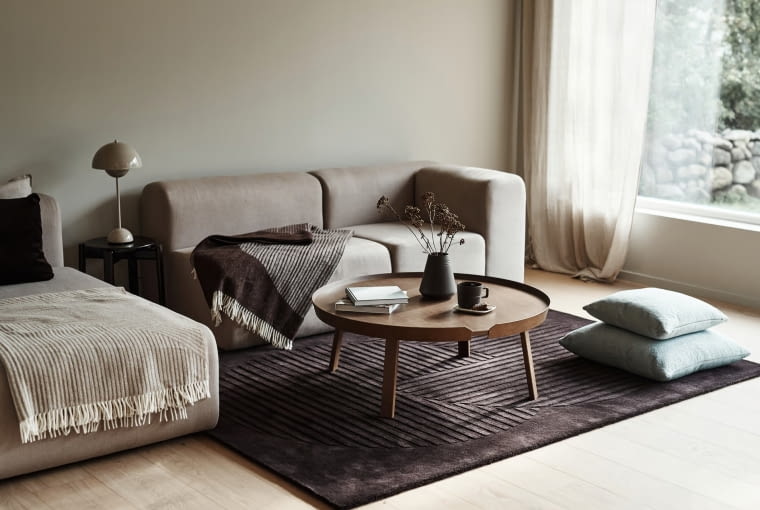 Dywan wełniany Levels circles brązowy Dywan wełniany Levels circles brązowy