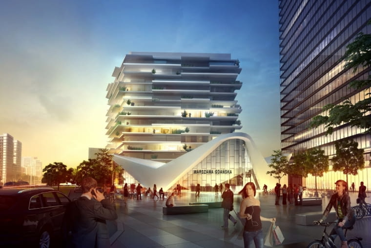 Wokół Dworca Gdańskiego powstaną wieżowce Wokół Dworca Gdańskiego powstaną wieżowce