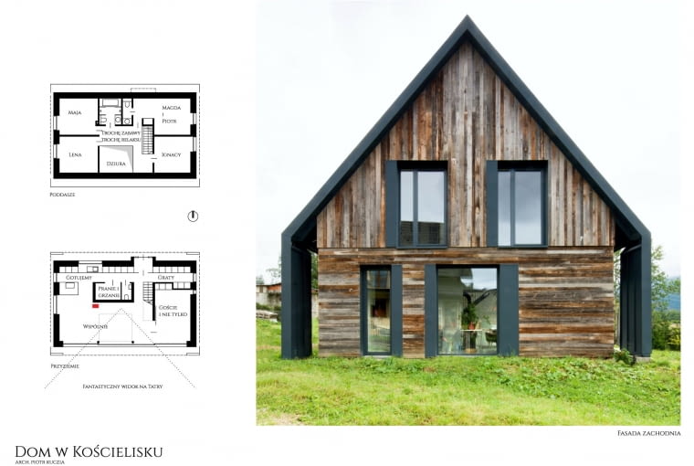 Dom w Kościelisku. Proj. arch. Piotr Kuczia