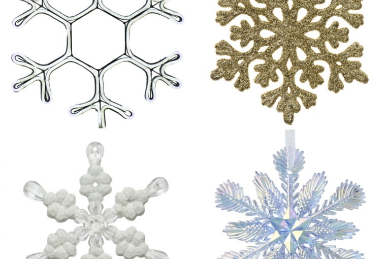 1. Śnieżynka świecąca zewnętrzna 40 x 40 cm LED 139,00 zł, kod 82737666   2. Ozdoba choinkowa mix 3,99 zł / szt, kod 45547733   3. Zawieszki na choinkę plastikowe różne wzory 6,99 zł, kod 70501935   4. Zawieszki na choinkę 11 cm różne kolory 4,99 zł, kod 92113319