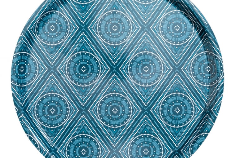 Wzorzysta taca Nowości w kolekcji Summer 2017 od H&M Home
