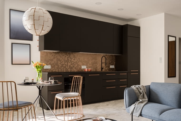 Mały salon z kuchnią Mały salon z kuchnią