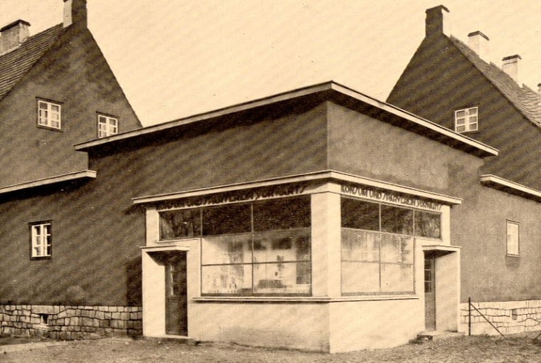 Kiosk, ul. Karmelkowa, Wrocław, pro. Ernst May Kiosk, ul. Karmelkowa, Wrocław, pro. Ernst May