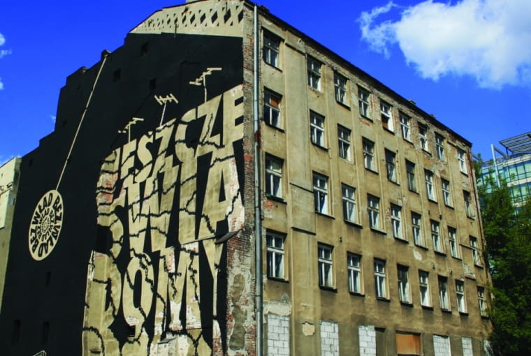 Kamienica z wymownym muralem autorstwa grupy Twożywo też już nie istnieje, ul. Pańska 112 Kamienica z wymownym muralem autorstwa grupy Twożywo też już nie istnieje, ul. Pańska 112
