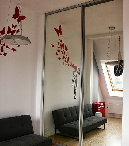 Kawalerka na poddaszu - 45 m2; proj. Studio Projektowe Atoato kawalerka, małe mieszkanie, kawalerka na poddaszu, małe mieszkanie na poddaszu