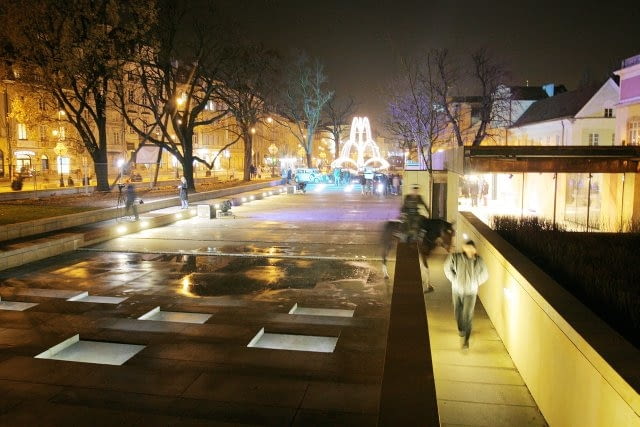Iluminacje na Skwerze Hoovera 05.12.2008 WARSZAWA KRAKOWSKIE PRZEDMIESCIE SALON STOLICA SKWER HOOVER