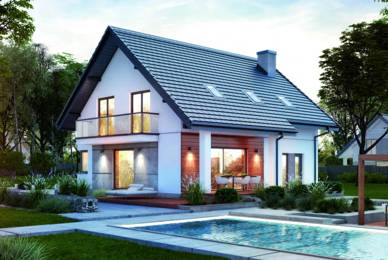 Dom w Jabłonkach 14 Projekty domów z miejscem do pracy