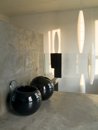 Czarna łazienka, Ceramika Sfera Czarna łazienka, Ceramika Sfera