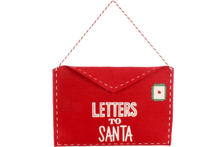 Zawieszka koperta do Mikołaja 25 x 17 cm filcowa 7,99 zł 82679813