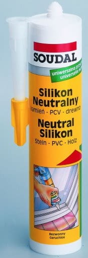 Silikon Neutralny SOUDAL neutralny -60/+180°C Cena: 13 zł/310 ml