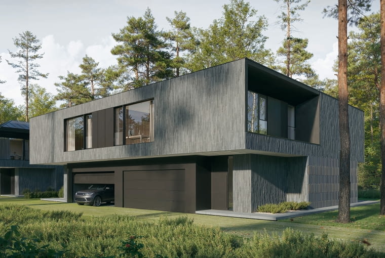 Nero Houses w Józefowie. Proj. Paweł Lis Architekci Nero Houses w Józefowie. Proj. Paweł Lis Architekci