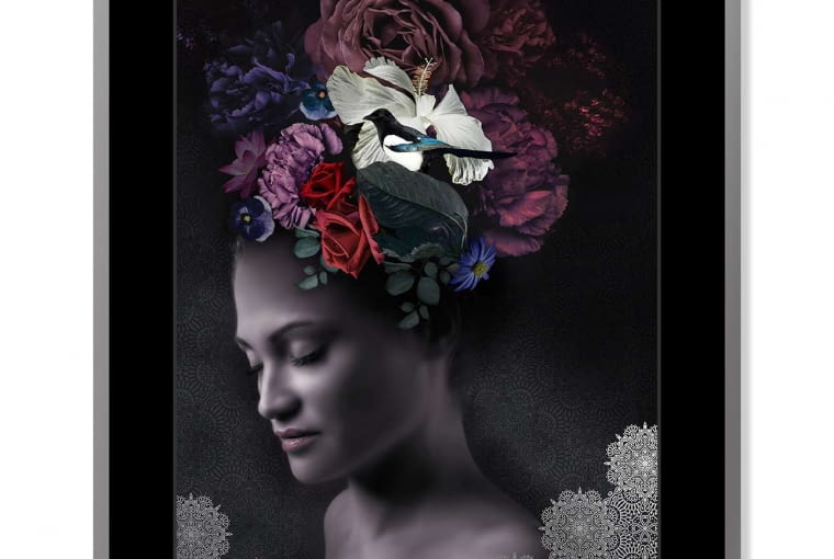 Obraz Ethereal I, tworzywo sztuczne, płyta MDF, szkło, 40 x 50 cm, 89 zł