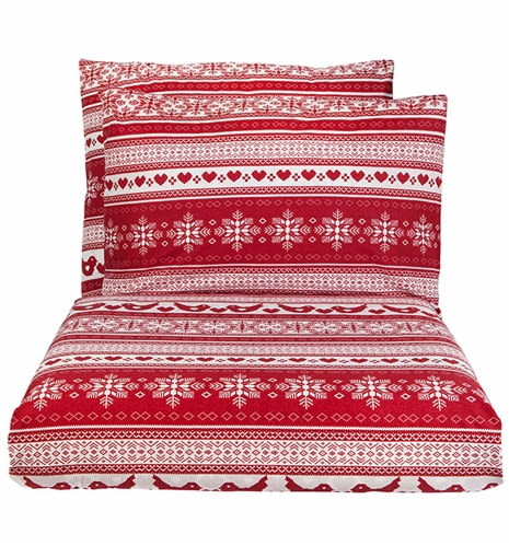 F&F Home: komplet pościeli. Cena: 52,49 zł. F&F, F&F Home, zima, święta, skandynawskie poduszki, wzory