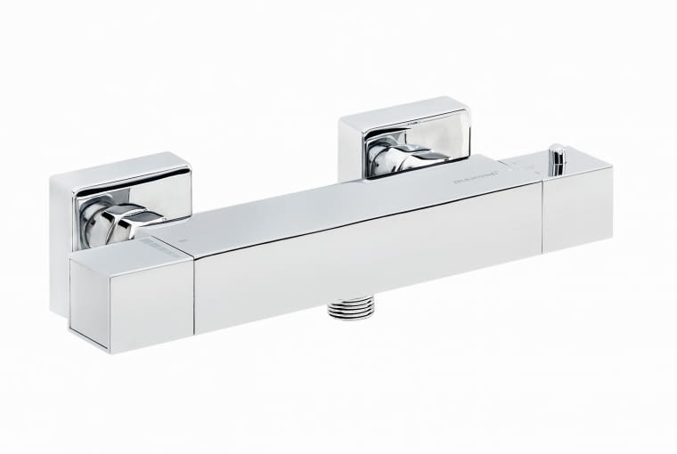 BARBADOS CUBIC, DIAMOND termostatyczna, możliwość  ograniczenia temperatury wody  do 38°C, bez zestawu natryskowego