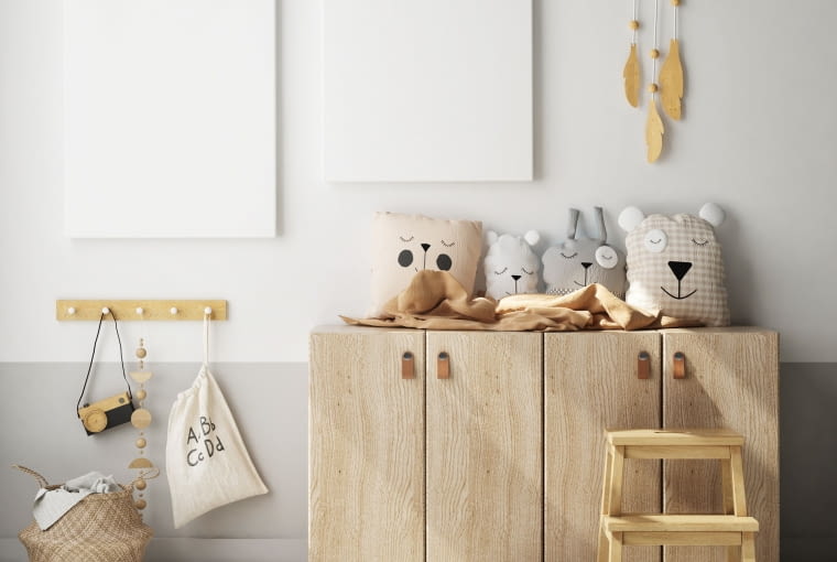 Drewniane komody w pokoju dziecka Drewniane komody w pokoju dziecka