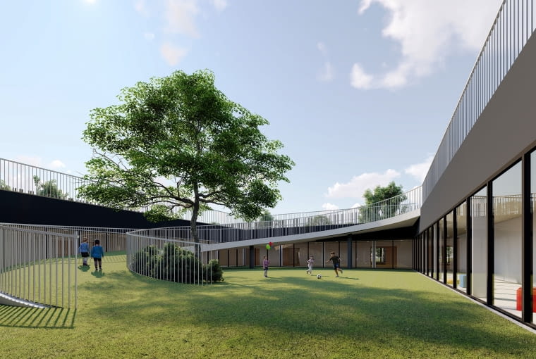 Przedszkole 3.0 smart hub. Proj.  pracownia architektoniczna firmy W.P.I.P.