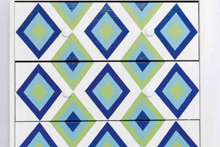 Komoda po pomalowaniu