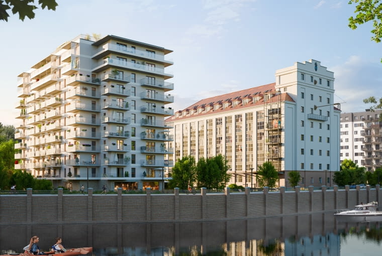 Wizualizacja inwestycji „Elewator. Mieszkania i Lofty” we Wrocławiu