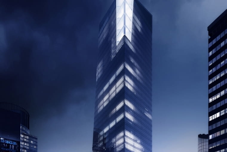 Wieżowiec Q22 będzie wysoki na 155 metrów Wieżowiec Q22 będzie wysoki na 155 metrów
