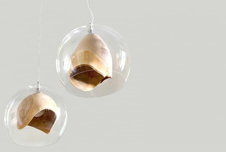 Lampy Teca, proj. Slow Wood lampy, oświetlenie, design
