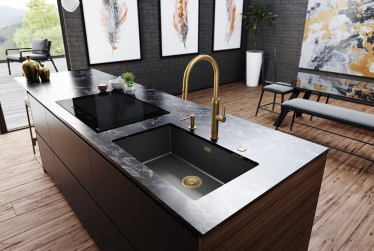 Franke bateria kuchenna Mythos Masterpiece pull-out spray