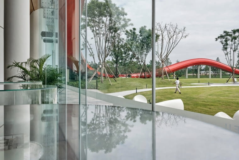 "Pętla mądrości" w Chengdu w Chinach "Pętla mądrości" w Chengdu w Chinach