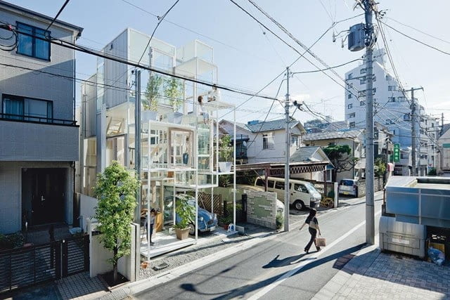 Dom ze szkła - House NA w Tokio, proj. Sou Fujimoto Dom ze szkła - House NA w Tokio, proj. Sou Fujimoto
