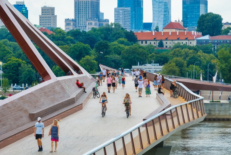 Most pieszo-rowerowy nad Wisłą