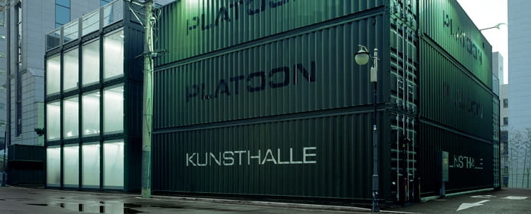 platoon kunsthalle, seul, graft lab, kontener, architwktura kontenerowa