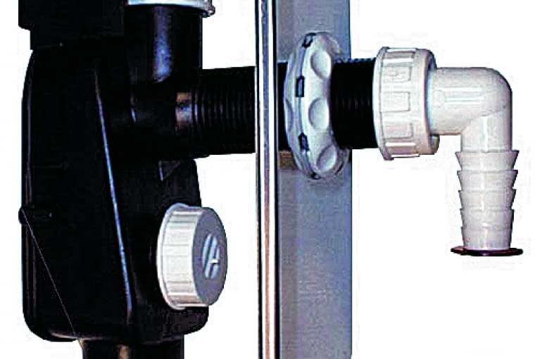 Wielkość, a ściślej średnicę zaworu napowietrzającego dobiera się do średnicy rury kanalizacyjnej Wielkość, a ściślej średnicę zaworu napowietrzającego dobiera się do średnicy rury kanalizacyjnej