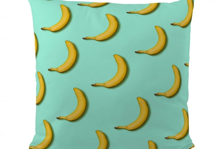 Westwing: Poduszka dekoracyjna Bananas in Mint, 85 zł Kolorowe nowości w Westwing