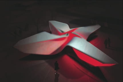 The Plein & Pavilion - wielki X od UN Studio The Plein & Pavilion - wielki X od UN Studio