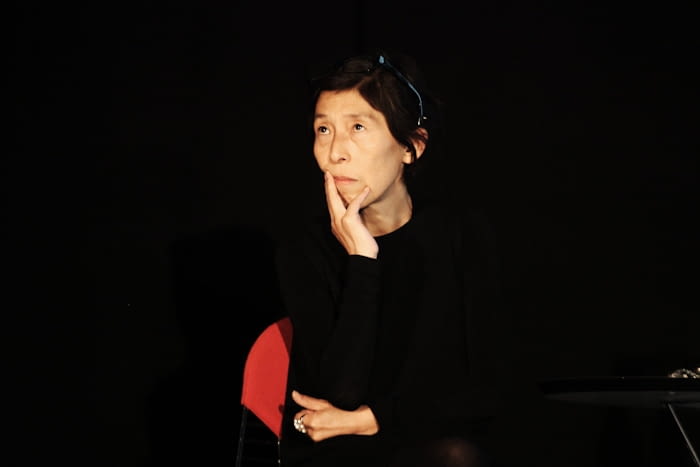 Kazuyo Sejima podczas wtorkowego wykładu w Hotelu Europejskim Kazuyo Sejima podczas wtorkowego wykładu w Hotelu Europejskim