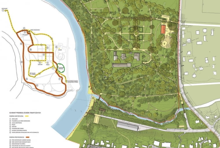 Plan Parku na Podzamczu w Łęcznej Plan Parku na Podzamczu w Łęcznej