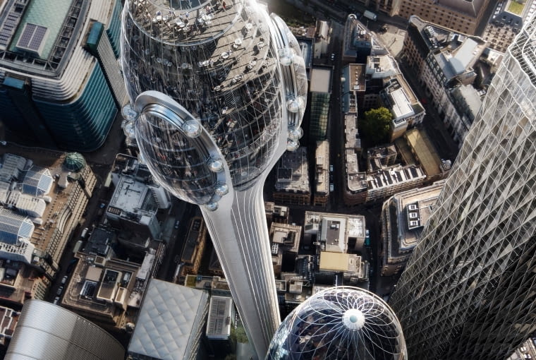 The Tulip w Londynie. Proj. Foster + Partners