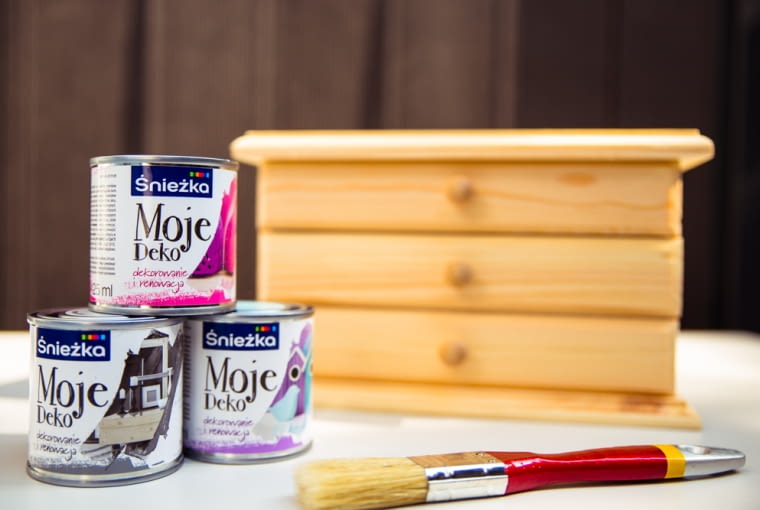 Śnieżka Moje Deko Śnieżka wypuściła kolekcję farb Moje Deko do projektów DIY
