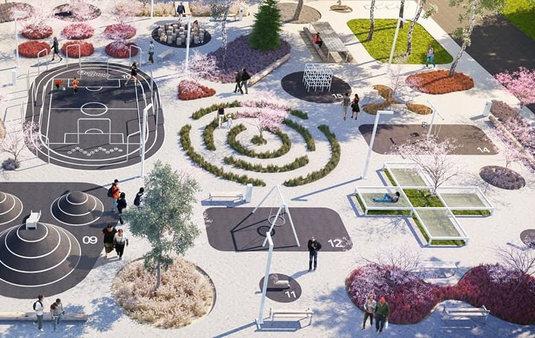 Projekt nowego placu w Chorzowie