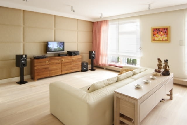 Wnętrza apartamentu - salon Wnętrza apartamentu - salon