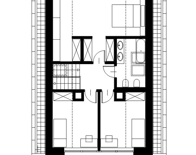Dom w Pawlikowicach - plan piętra Dom w Pawlikowicach - plan piętra