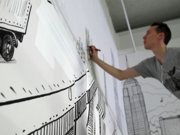 Kuchenny mural, aut. Deck Two Kuchenny mural, aut. Deck Two