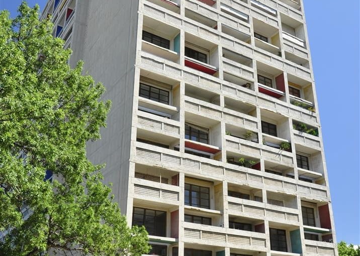 Jednostka Marsylska, proj. Le Corbusier - południowa strona budynku