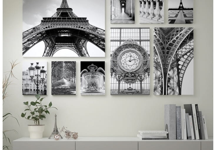 Pomysł na układ dekoracji ściennych plakaty